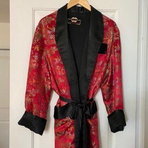 Red Chinese Silk Robe